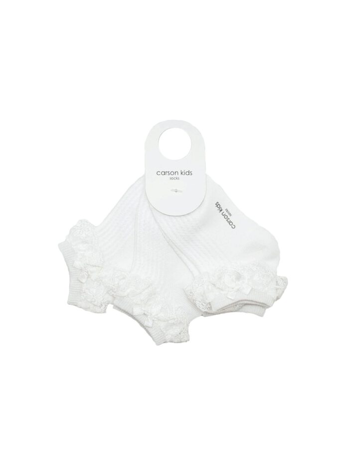 ถุงเท้าเด็กระบายลูกไม้