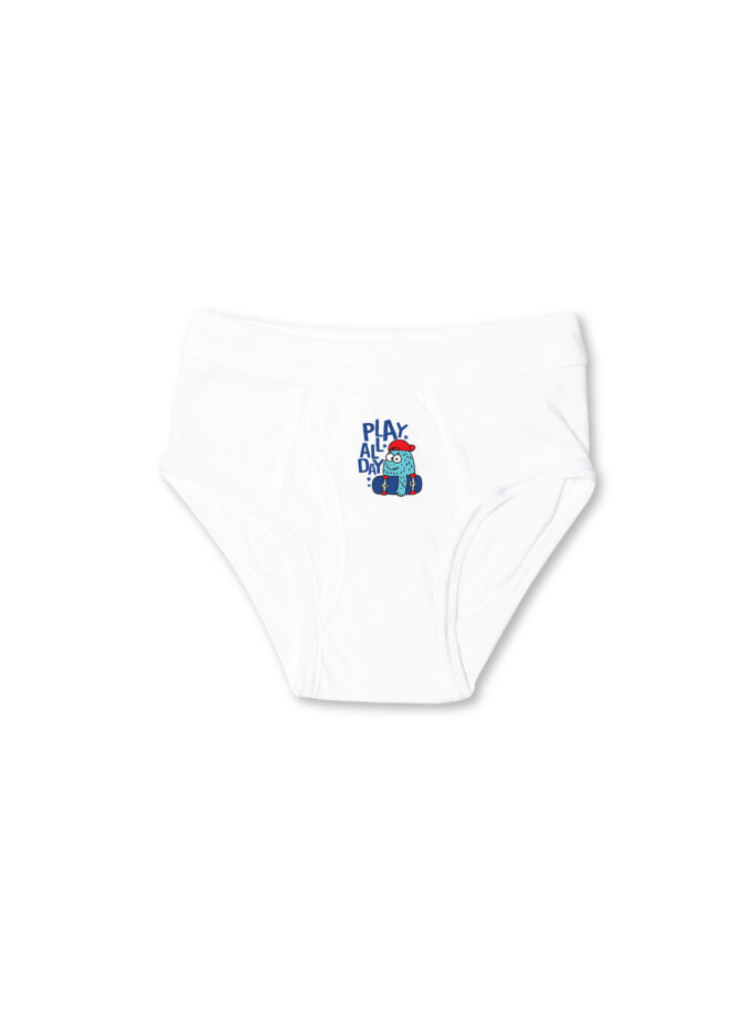 กางเกงในเด็กผู้ชายลายการ์ตูน เนื้อผ้า Cotton Mix แพ็ค 3 ตัว