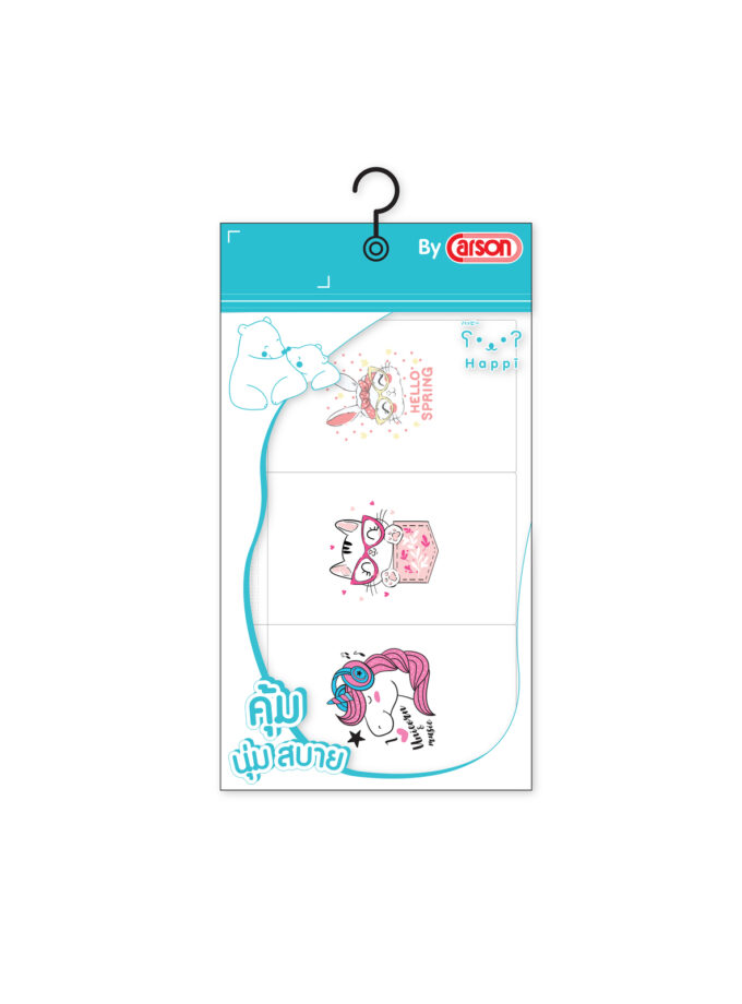 กางเกงในเด็กผู้หญิง ลายการ์ตูน เนื้อผ้า Cotton Mix แพ็ค 3ตัว