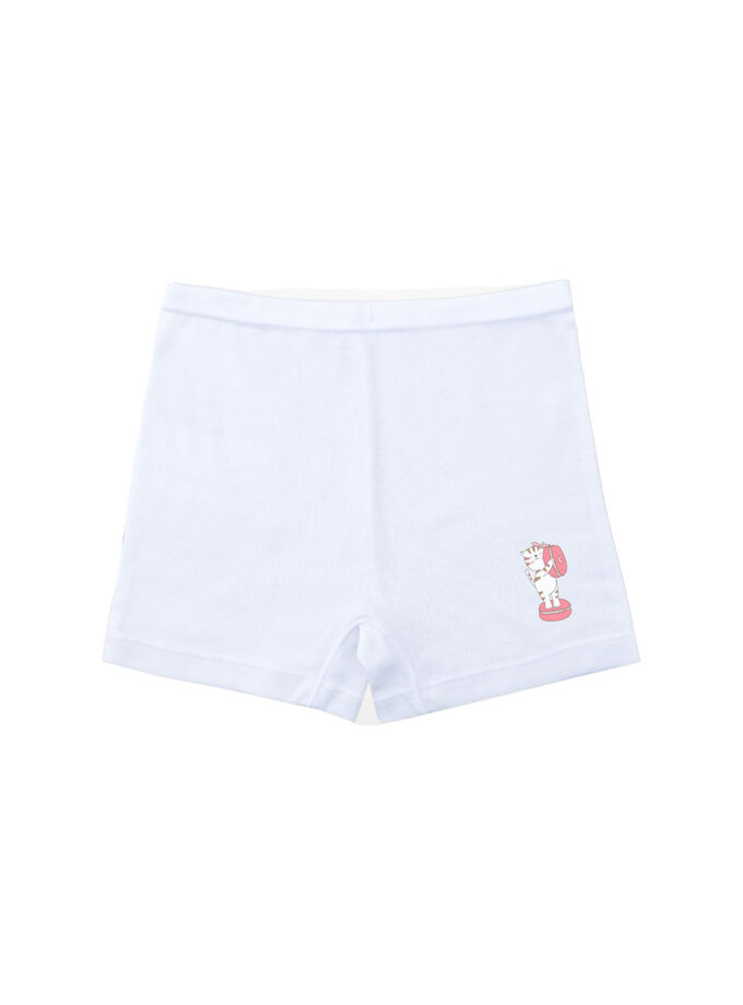 กางเกงกันโป๊เด็กหญิงลายการ์ตูน เนื้อผ้า Cotton Mix