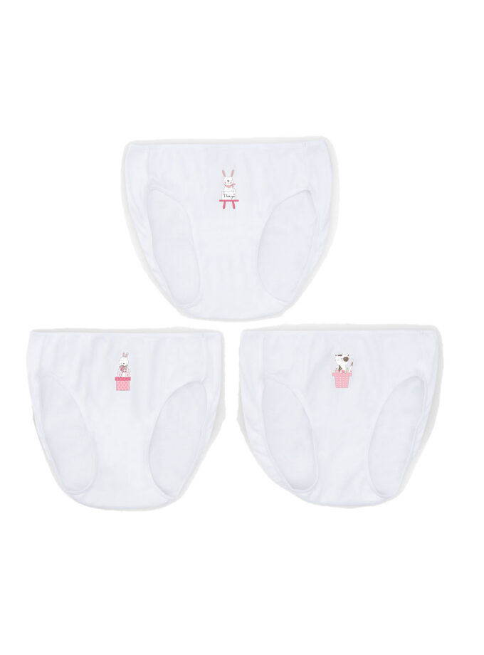 กางเกงในเด็กหญิงลายการ์ตูน แพ็ค 3  ตัว