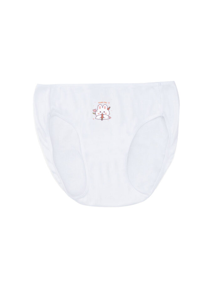 กางเกงในเด็กหญิงลายการ์ตูน สีขาว แพ็ค 1 ตัว