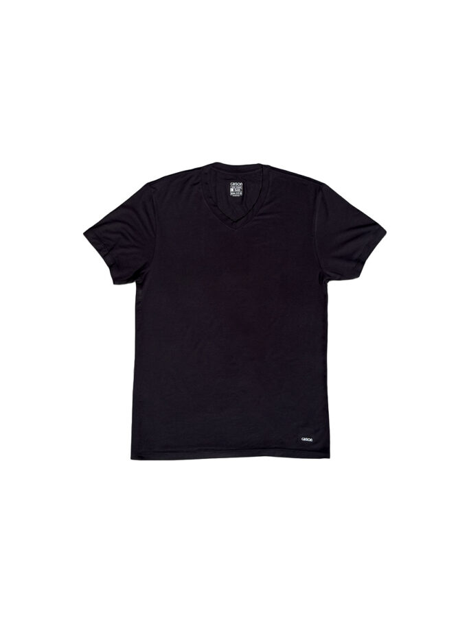 เสื้อยืดคอวีผ้าโมดาล