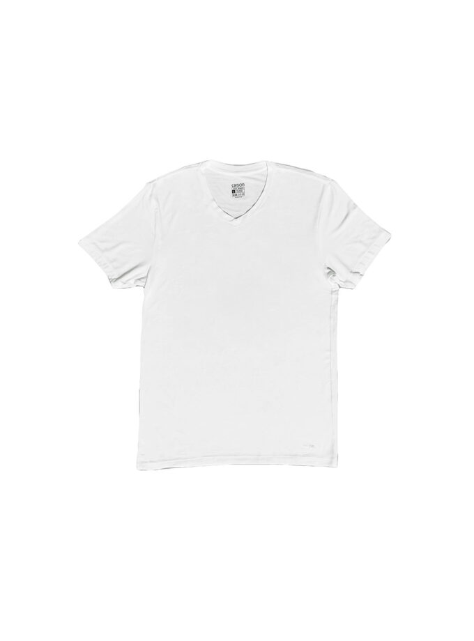 เสื้อยืดคอวีผ้าโมดาล